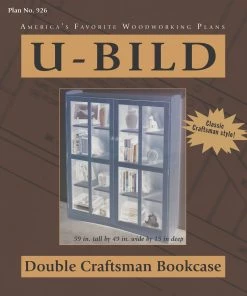 Hot Sale 🔔 U-Bild Books Double Craftsman Bookcase Carpentry and Woodcraft Book ✨