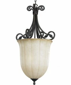 Coupon 🎁 Progress Lighting Chandeliers Le Jardin 3-Light Espresso Craftsman Chandelier ⌛
