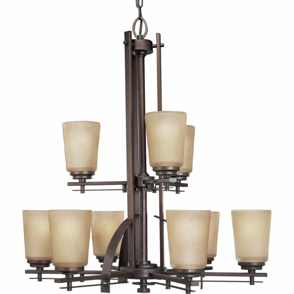 Buy β Progress Lighting Chandeliers Riverside 9-Light Heirloom Craftsman Chandelier π 1 Buy β Progress Lighting Chandeliers Riverside 9-Light Heirloom Craftsman Chandelier π