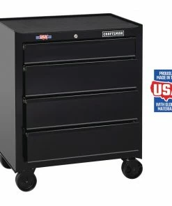 Cheap 🌟 CRAFTSMAN Bottom Tool Cabinets 1000 Series 26.5-in W x 32.5-in H 4-Drawer Steel Rolling Tool Cabinet (Black) 🤩