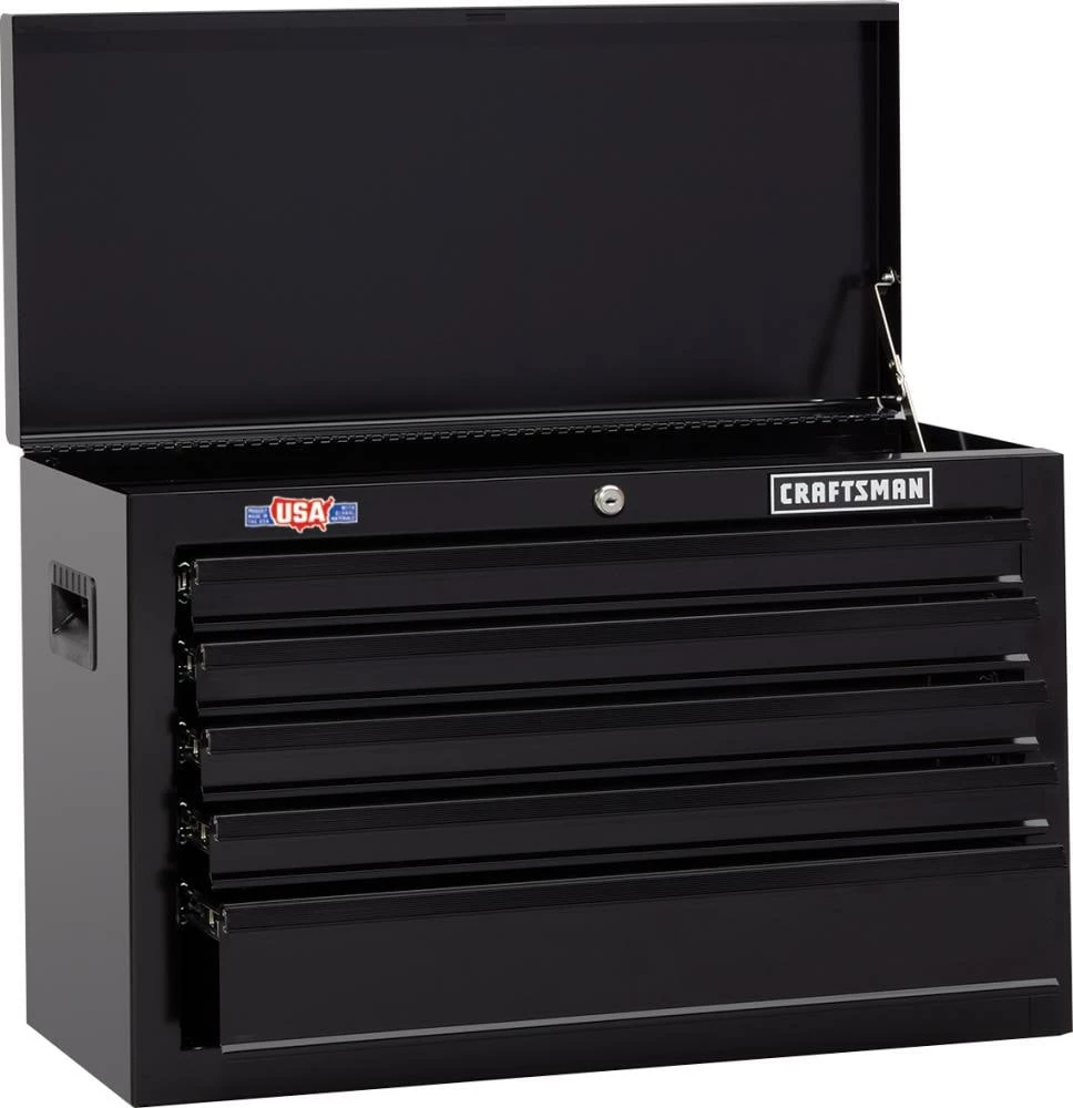 Best Sale ๐ CRAFTSMAN Top Tool Chests 1000 Series 26-in W x 17.25-in H 5-Drawer Steel Tool Chest (Black) ๐งจ 1 Best Sale ๐ CRAFTSMAN Top Tool Chests 1000 Series 26-in W x 17.25-in H 5-Drawer Steel Tool Chest (Black) ๐งจ