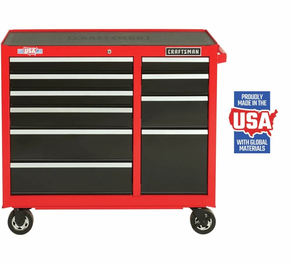 Cheapest π― CRAFTSMAN Bottom Tool Cabinets 2000 Series 41-in W x 37.5-in H 10-Drawer Steel Rolling Tool Cabinet (Red) βοΈ 1 Cheapest π― CRAFTSMAN Bottom Tool Cabinets 2000 Series 41-in W x 37.5-in H 10-Drawer Steel Rolling Tool Cabinet (Red) βοΈ