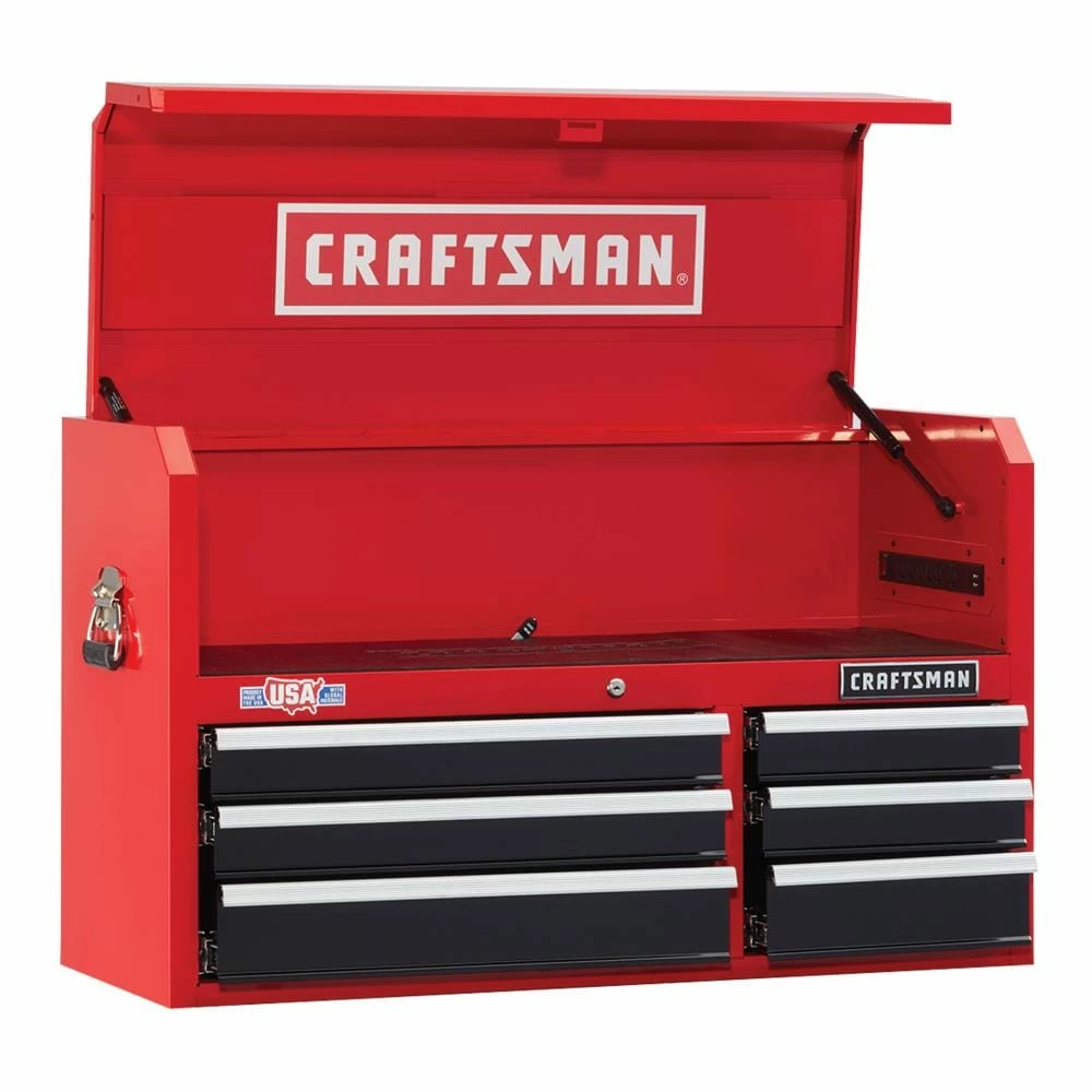 New π CRAFTSMAN Top Tool Chests 2000 Series 40.5-in W x 24.5-in H 6-Drawer Steel Tool Chest (Red) π 1 New π CRAFTSMAN Top Tool Chests 2000 Series 40.5-in W x 24.5-in H 6-Drawer Steel Tool Chest (Red) π