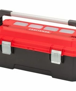Discount π CRAFTSMAN Portable Tool Boxes PRO 26-in Red Plastic Lockable Tool Box π