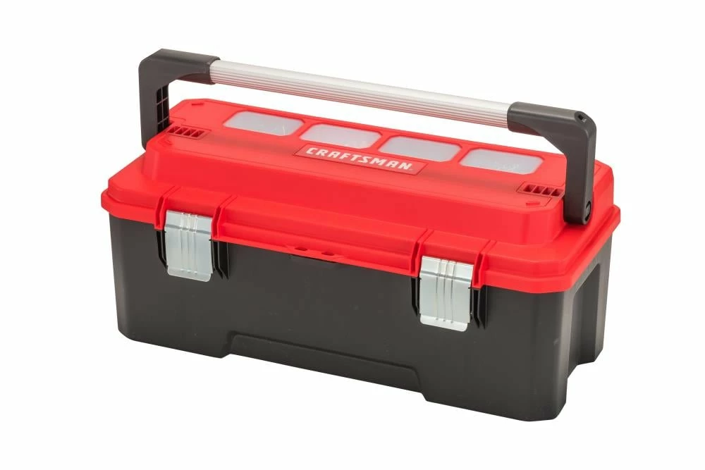 Discount π CRAFTSMAN Portable Tool Boxes PRO 26-in Red Plastic Lockable Tool Box π 1 Discount π CRAFTSMAN Portable Tool Boxes PRO 26-in Red Plastic Lockable Tool Box π
