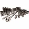 Wholesale 🔥 CRAFTSMAN Mechanics Tool Sets 51-Piece Standard (SAE) and Metric Combination Gunmetal Chrome Mechanics Tool Set (3/8-in) ✨