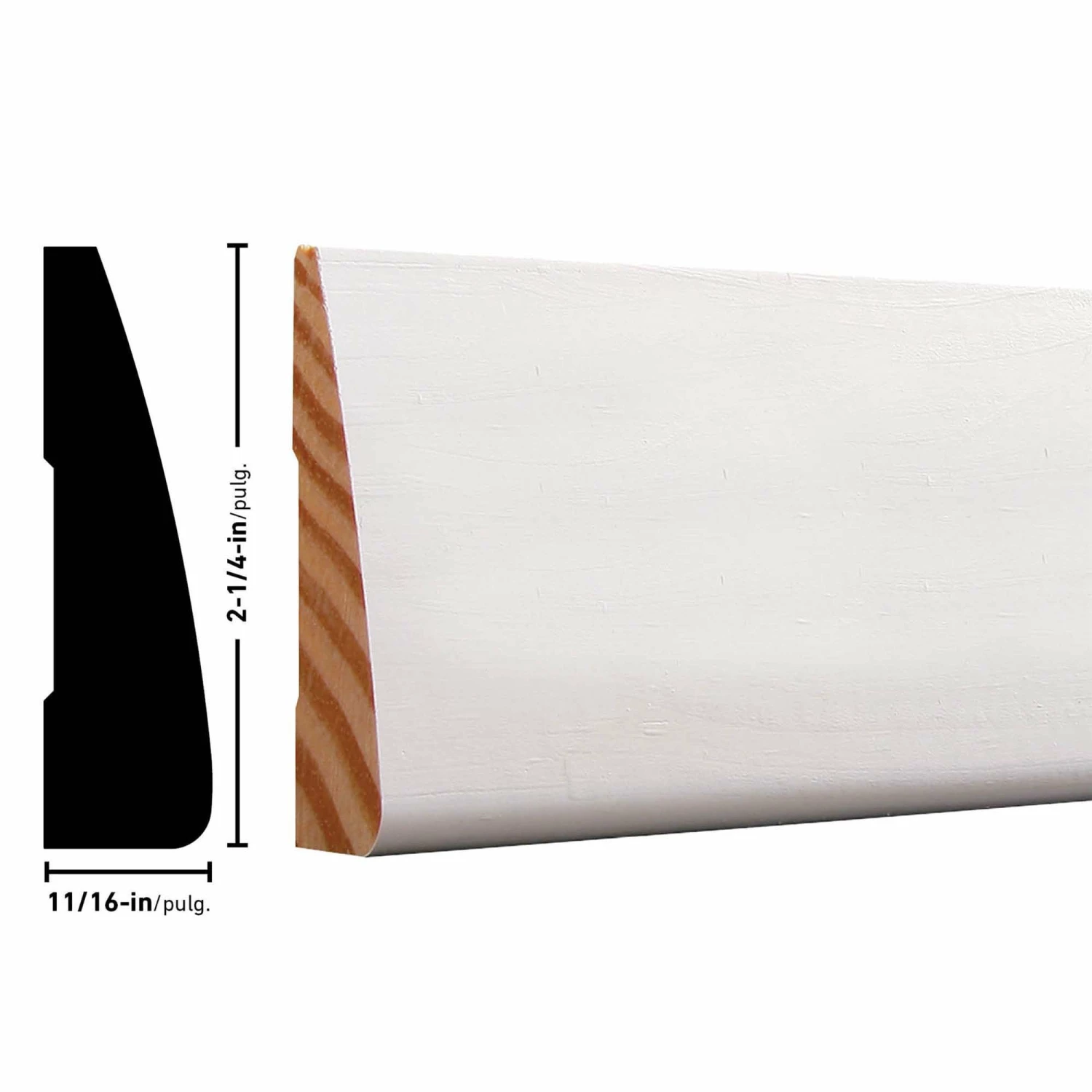 Cheap π ReliaBilt Window & Door Moulding 11/16-in x 2-1/4-in 2-1/4-in x 10-ft Primed Wood Casing π€© 4 Cheap π ReliaBilt Window & Door Moulding 11/16-in x 2-1/4-in 2-1/4-in x 10-ft Primed Wood Casing π€© - Image 4