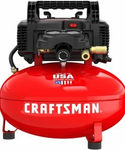 Hot Sale 👍 CRAFTSMAN Air Compressors 6-Gallon Single Stage Portable Electric Pancake Air Compressor 🎉 -Craftsman Official Shop 09214296 scaled