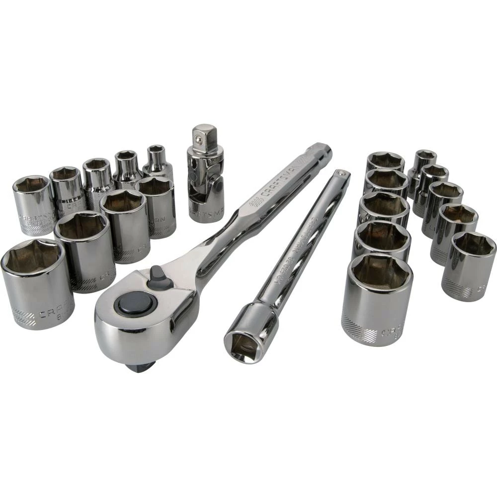 Cheapest β CRAFTSMAN Mechanics Tool Sets 22-Piece Standard (SAE) and Metric Combination Gunmetal Chrome Mechanics Tool Set (3/8-in) 𧨠1 Cheapest β CRAFTSMAN Mechanics Tool Sets 22-Piece Standard (SAE) and Metric Combination Gunmetal Chrome Mechanics Tool Set (3/8-in) π§¨