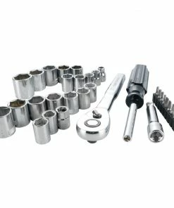 Deals 👏 CRAFTSMAN Mechanics Tool Sets 33-Piece Standard (SAE) and Metric Combination Polished Chrome Mechanics Tool Set (3/8-in) 🎉