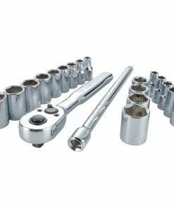Budget β€οΈ CRAFTSMAN Mechanics Tool Sets 20-Piece Standard (SAE) and Metric Combination Polished Chrome Mechanics Tool Set (1/4-in) β