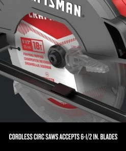 Promo 🎉 CRAFTSMAN Circular Saws V20 20-Volt Max 6-1/2-in Cordless Circular Saw Kit Circular Saw (1-Battery and Charger Included) 🎉 -Craftsman Official Shop 09215012
