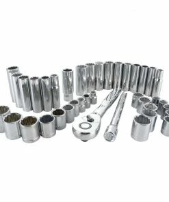 Hot Sale 👍 CRAFTSMAN Mechanics Tool Sets 40-Piece Standard (SAE) and Metric Combination Polished Chrome Mechanics Tool Set (3/8-in) 🧨