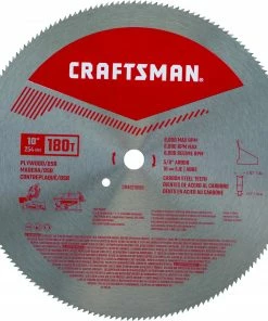 Deals ❤️ CRAFTSMAN Circular Saw Blades 10-in 180-Tooth High-Speed Steel Miter/Table Saw Blade Set 🛒