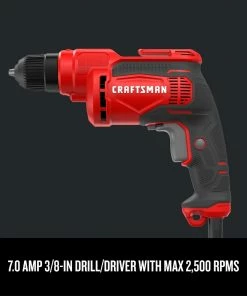 Outlet 🌟 CRAFTSMAN Drills 3/8-in Corded Drill 🎁 -Craftsman Official Shop 09217718