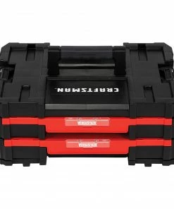 Cheapest π CRAFTSMAN Portable Tool Boxes VERSASTACK System 17-in 2-Drawer Black Plastic Tool Box π