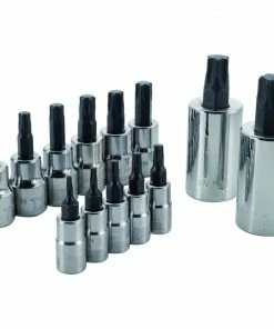 Deals β€οΈ CRAFTSMAN Driver Sockets & Sets 13-Piece 1/4-in; 3/8-in Drive Set Torx Bit Torx Driver Socket Set π