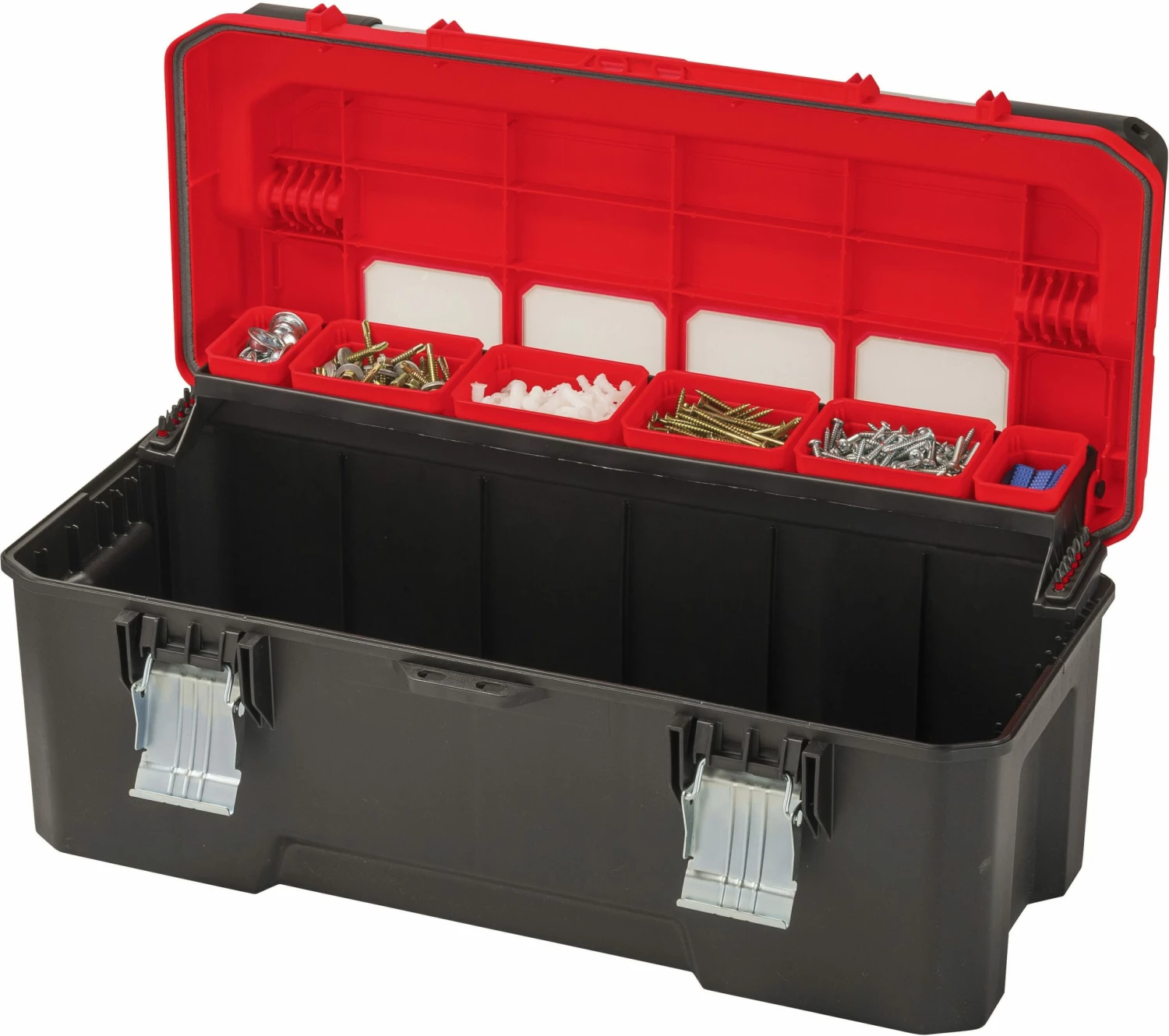Discount π CRAFTSMAN Portable Tool Boxes PRO 26-in Red Plastic Lockable Tool Box π 2 Discount π CRAFTSMAN Portable Tool Boxes PRO 26-in Red Plastic Lockable Tool Box π - Image 2