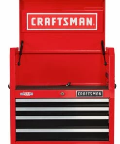Cheap 🔥 CRAFTSMAN Top Tool Chests 2000 Series 26-in W x 24.5-in H 4-Drawer Steel Tool Chest (Red) ⭐ -Craftsman Official Shop 09223711 scaled