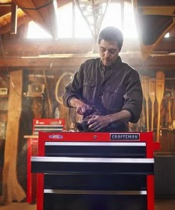 Cheap 🔥 CRAFTSMAN Top Tool Chests 2000 Series 26-in W x 24.5-in H 4-Drawer Steel Tool Chest (Red) ⭐ -Craftsman Official Shop 09223716 scaled
