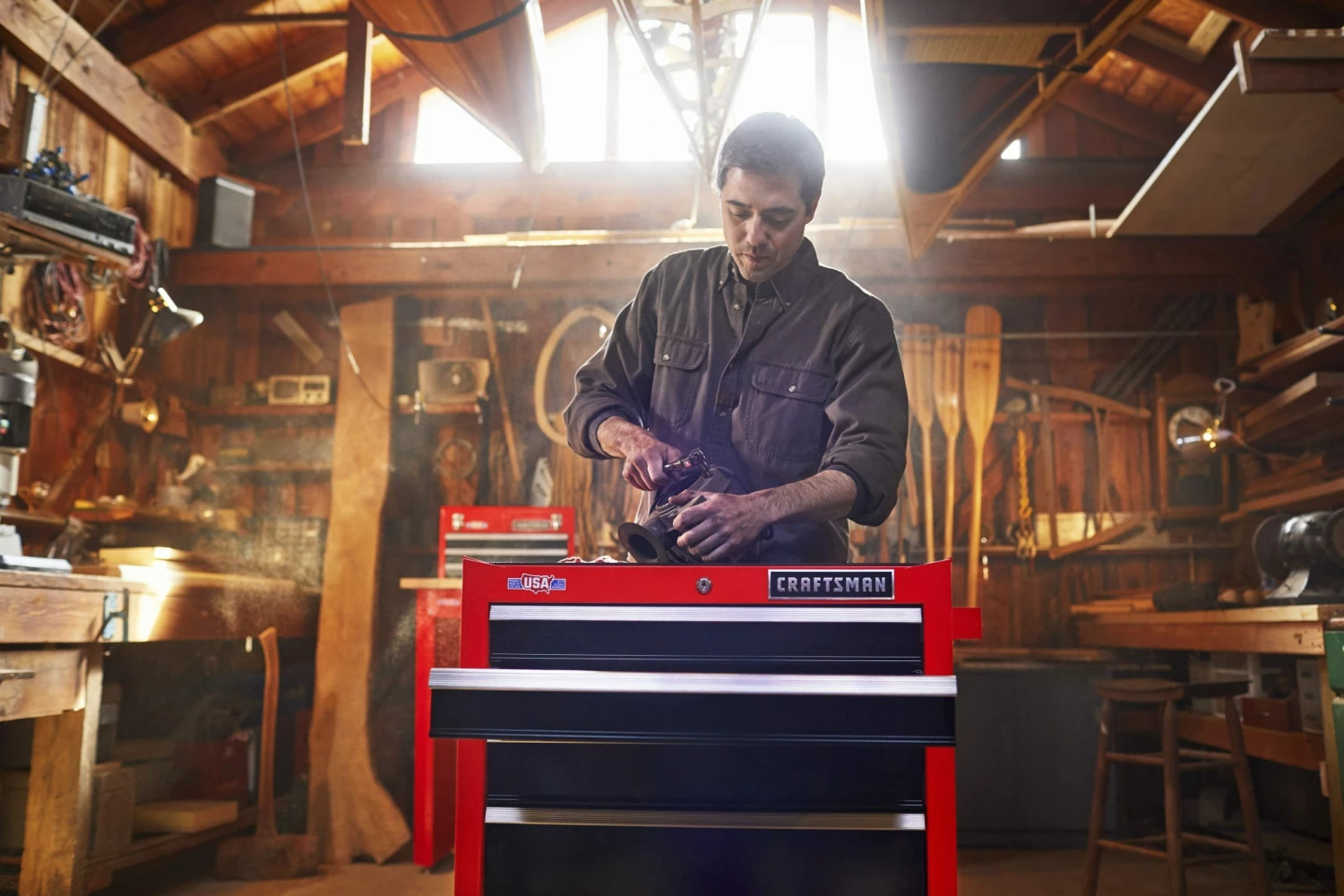 Wholesale π₯ CRAFTSMAN Bottom Tool Cabinets 2000 Series 26.5-in W x 37.5-in H 5-Drawer Steel Rolling Tool Cabinet (Red) β 6 Wholesale π₯ CRAFTSMAN Bottom Tool Cabinets 2000 Series 26.5-in W x 37.5-in H 5-Drawer Steel Rolling Tool Cabinet (Red) β - Image 6