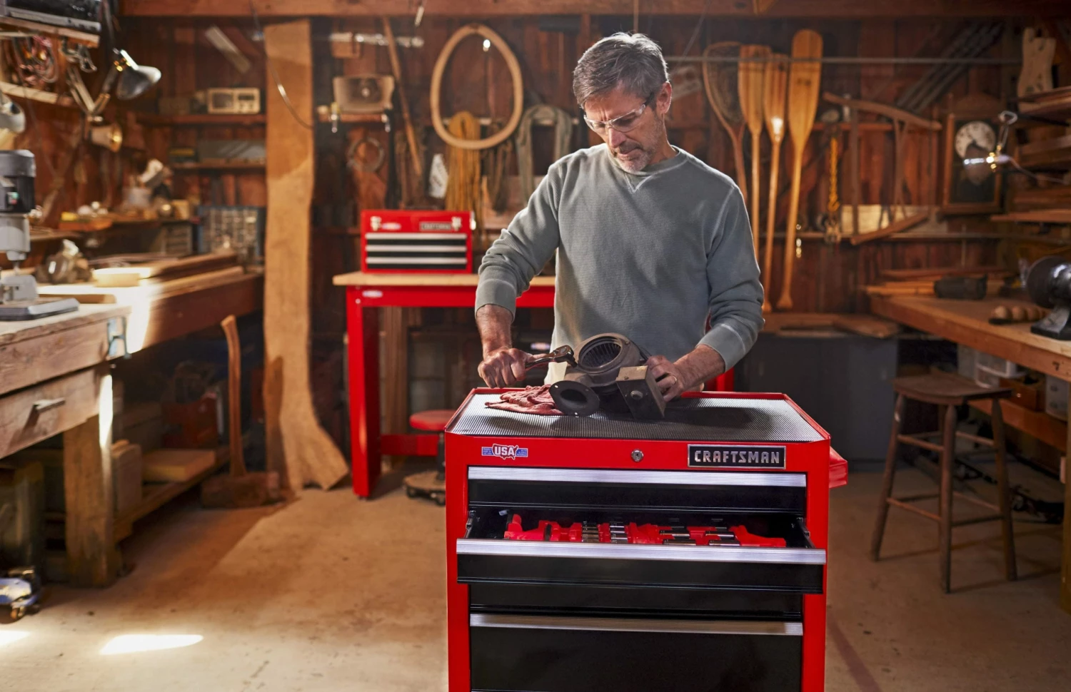 Wholesale π₯ CRAFTSMAN Bottom Tool Cabinets 2000 Series 26.5-in W x 37.5-in H 5-Drawer Steel Rolling Tool Cabinet (Red) β 7 Wholesale π₯ CRAFTSMAN Bottom Tool Cabinets 2000 Series 26.5-in W x 37.5-in H 5-Drawer Steel Rolling Tool Cabinet (Red) β - Image 7