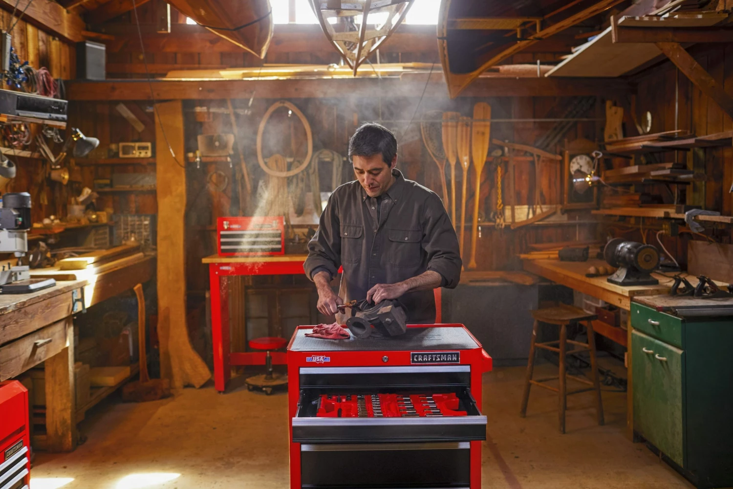 Wholesale π₯ CRAFTSMAN Bottom Tool Cabinets 2000 Series 26.5-in W x 37.5-in H 5-Drawer Steel Rolling Tool Cabinet (Red) β 8 Wholesale π₯ CRAFTSMAN Bottom Tool Cabinets 2000 Series 26.5-in W x 37.5-in H 5-Drawer Steel Rolling Tool Cabinet (Red) β - Image 8