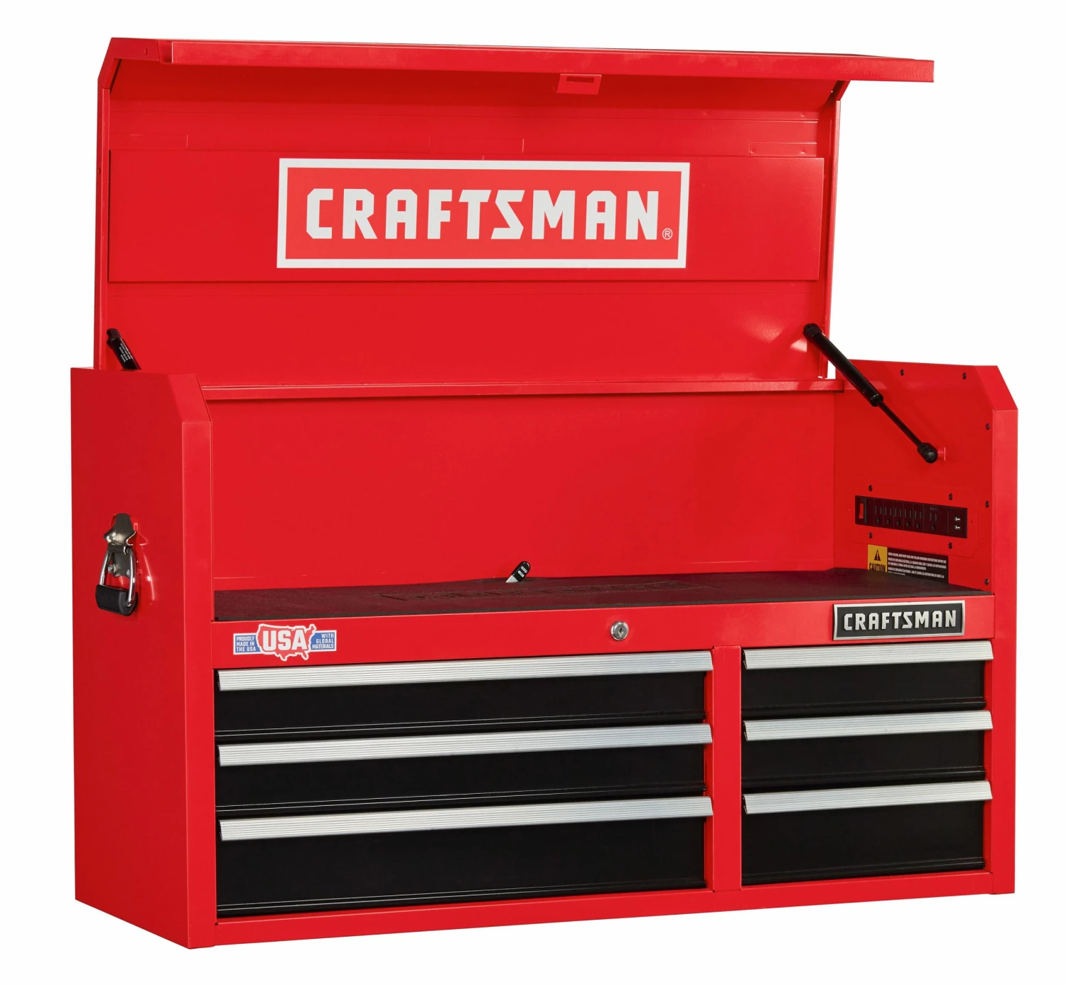 New π CRAFTSMAN Top Tool Chests 2000 Series 40.5-in W x 24.5-in H 6-Drawer Steel Tool Chest (Red) π 6 New π CRAFTSMAN Top Tool Chests 2000 Series 40.5-in W x 24.5-in H 6-Drawer Steel Tool Chest (Red) π - Image 6