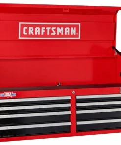 Coupon 💯 CRAFTSMAN Top Tool Chests 2000 Series 51.5-in W x 24.5-in H 8-Drawer Steel Tool Chest (Red) ❤️ -Craftsman Official Shop 09223753 scaled