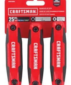 New 🎁 CRAFTSMAN Hex Keys & Torx Keys 25-key Standard (Sae) and Metric Combination Folding Hex Key Set ⭐