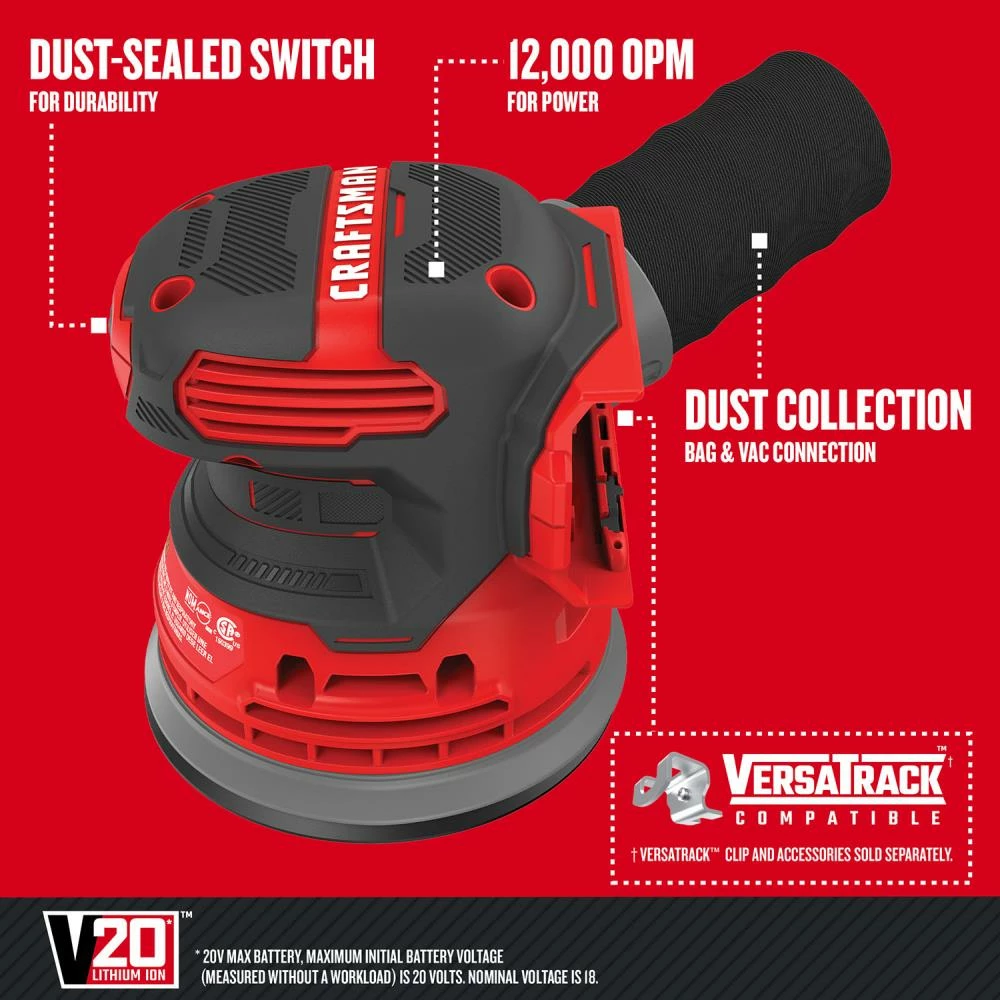 Coupon π CRAFTSMAN Power Sanders V20 20-Volt Cordless Random Orbital Sander with Dust Management π₯ 2 Coupon π CRAFTSMAN Power Sanders V20 20-Volt Cordless Random Orbital Sander with Dust Management π₯ - Image 2