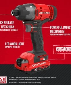 Best deal π CRAFTSMAN Impact Drivers V20 20-volt Max Variable Speed Cordless Impact Driver (2-Batteries Included) π― 22 Best deal π CRAFTSMAN Impact Drivers V20 20-volt Max Variable Speed Cordless Impact Driver (2-Batteries Included) π― -Craftsman Official Shop 09224799