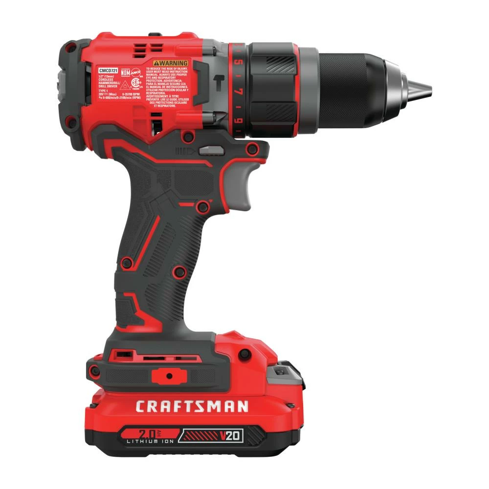 Best reviews of π CRAFTSMAN Hammer Drills V20 1/2-in 20-volt Max Variable Speed Brushless Cordless Hammer Drill (2-Batteries Included) π₯ 9 Best reviews of π CRAFTSMAN Hammer Drills V20 1/2-in 20-volt Max Variable Speed Brushless Cordless Hammer Drill (2-Batteries Included) π₯ - Image 9