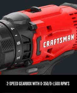 Flash Sale 🧨 CRAFTSMAN Drills V20 20-volt Max 1/2-in Cordless Drill (1-Battery Included and Charger Included) 👍 -Craftsman Official Shop 09224822