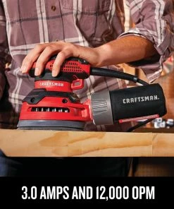 Cheap ⌛ CRAFTSMAN Power Sanders 120-Volt 3-Amp Corded Random Orbital Sander with Dust Management 🔔 -Craftsman Official Shop 09224838