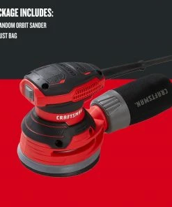 Cheap ⌛ CRAFTSMAN Power Sanders 120-Volt 3-Amp Corded Random Orbital Sander with Dust Management 🔔 -Craftsman Official Shop 09224839