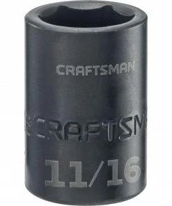 Coupon ✔️ CRAFTSMAN Impact Sockets & Impact Socket Sets CRAFTSMAN 11/16-in Standard 1/2-in Drive 6-Point Socket 🎁