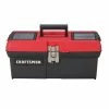 Best deal ✨ CRAFTSMAN Portable Tool Boxes Diy﻿ 16-in Red Plastic Lockable Tool Box 👏