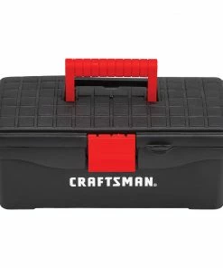 Buy π CRAFTSMAN Portable Tool Boxes 13-in (No Drawer Slides) Red Plastic Lockable Tool Box β
