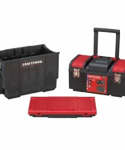 Top 10 π€© CRAFTSMAN Portable Tool Boxes DIY 19-in Red Plastic Wheels Lockable Tool Box π