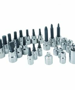 New 👍 CRAFTSMAN Driver Sockets & Sets 25-Piece 1/4-in; 3/8-in Drive Set Hex; Torx; Phillips; Flathead Bit Standard (SAE) and Metric Combination Driver Socket Set 😍