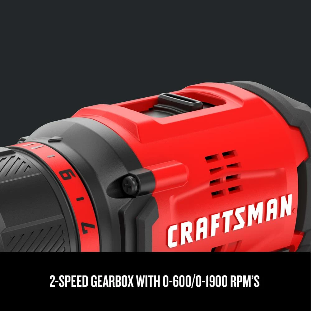 Promo ⭐ CRAFTSMAN Drills V20 20-volt Max 1/2-in Brushless Cordless Drill (1-Battery Included and Charger Included) ⌛ 4 Promo ⭐ CRAFTSMAN Drills V20 20-volt Max 1/2-in Brushless Cordless Drill (1-Battery Included and Charger Included) ⌛ - Image 4
