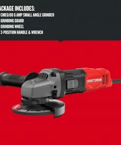 Buy 👏 CRAFTSMAN Angle Grinders 4.5-in Sliding Switch Corded Angle Grinder ❤️ -Craftsman Official Shop 09235499
