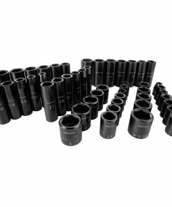 Outlet 👏 CRAFTSMAN Impact Sockets & Impact Socket Sets 48-Piece Standard (SAE) and Metric Combination 1/2-in Drive Set 6-Point Impact Socket Set 💯