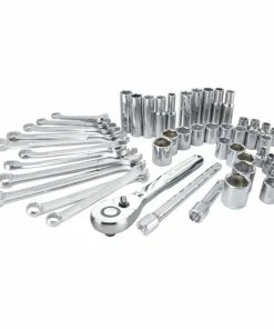 Cheapest ⭐ CRAFTSMAN Mechanics Tool Sets 47-Piece Standard (SAE) and Metric Combination Polished Chrome Mechanics Tool Set (3/8-in) 🛒
