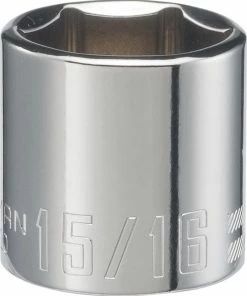 Cheapest 🎁 CRAFTSMAN Sockets & Socket Sets Standard (SAE) 3/8-in Drive 6-point 15/16-in Shallow Socket ⭐