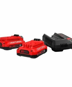 Deals 😀 CRAFTSMAN Power Tool Batteries & Chargers V20 20-Volt Max 2-Pack 2 Amp-Hour Lithium Power Tool Battery Kit (Charger Included) ❤️