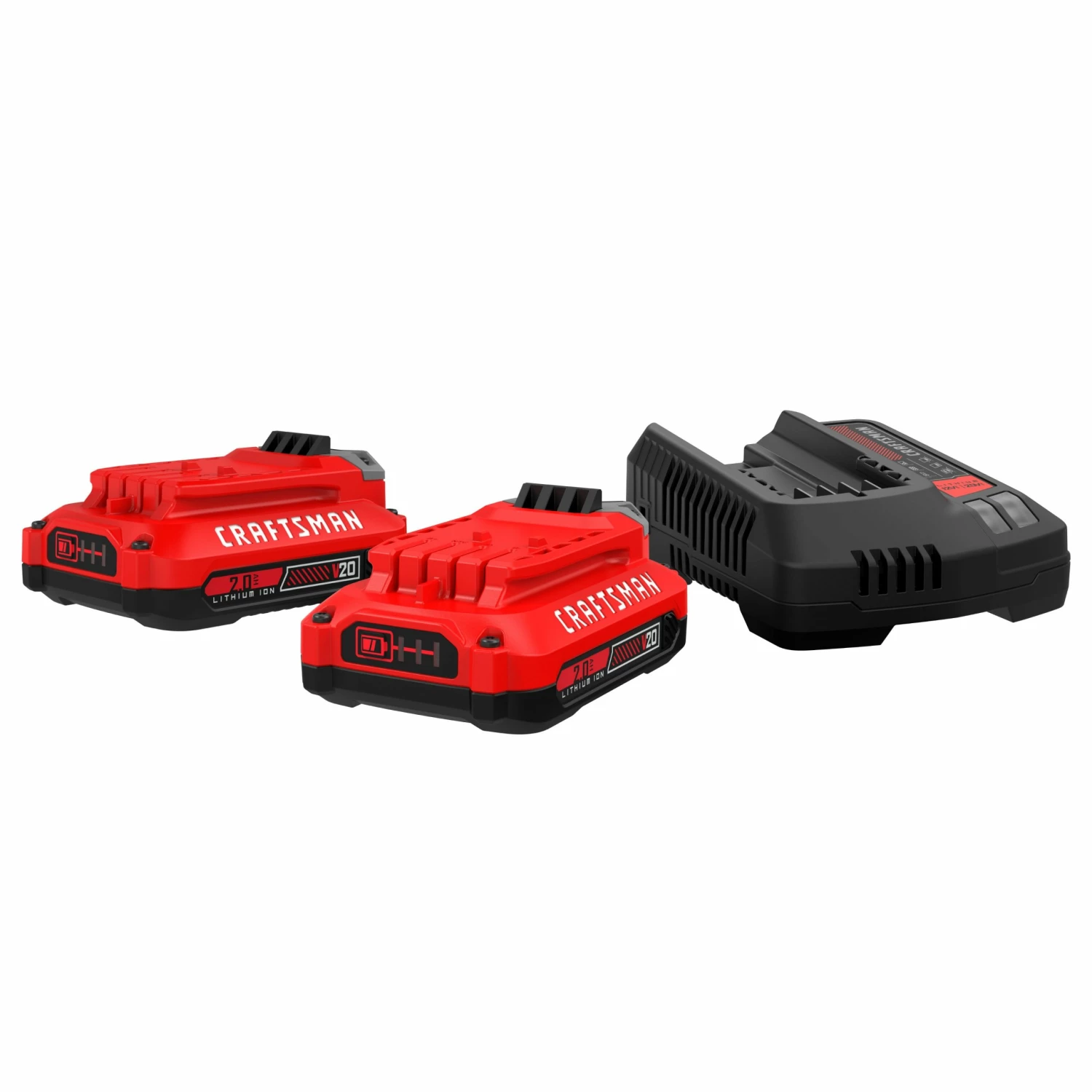 Deals π CRAFTSMAN Power Tool Batteries & Chargers V20 20-Volt Max 2-Pack 2 Amp-Hour Lithium Power Tool Battery Kit (Charger Included) β€οΈ 1 Deals π CRAFTSMAN Power Tool Batteries & Chargers V20 20-Volt Max 2-Pack 2 Amp-Hour Lithium Power Tool Battery Kit (Charger Included) β€οΈ