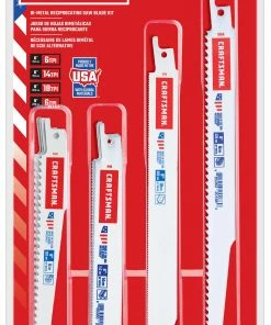 New ❤️ CRAFTSMAN Reciprocating Saw Blades 9-Pack Bi-Metal Set Wood/Metal Cutting Reciprocating Saw Blade Set 🎁