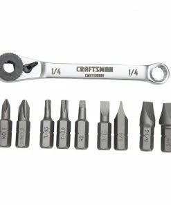 Discount π CRAFTSMAN Screwdrivers 10-Piece Steel Handle Ratcheting Set Multi-bit Screwdriver Set β€οΈ